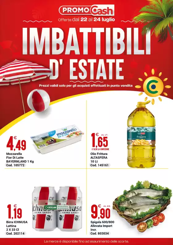 Volantino Centro Cash a San Pietro di Feletto | Imbattibili d'estate | 2026-07-22T00:00:00.000Z - 2026-07-24T00:00:00.000Z