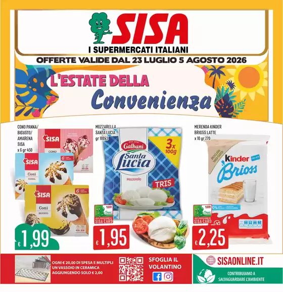 Volantino Sisa | L'estate della convenienza | 2026-07-23T00:00:00.000Z - 2026-08-05T00:00:00.000Z