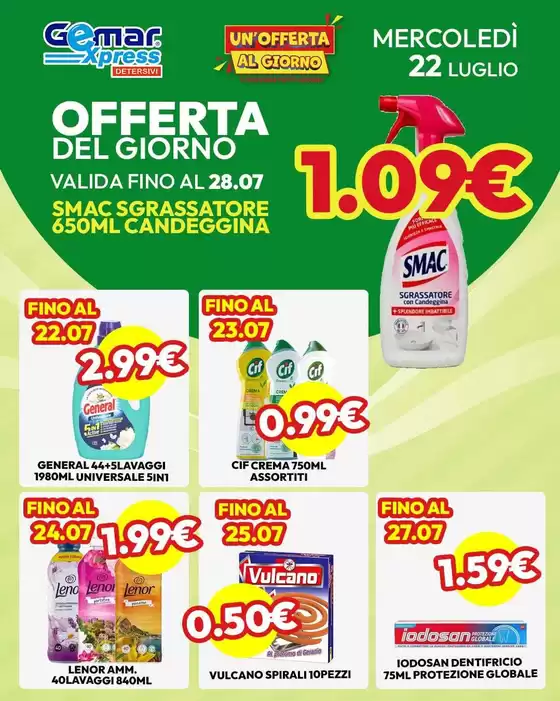 Volantino Gemar Detersivi a Castellarano | Le nostre migliori offerte per te | 2026-07-22T00:00:00.000Z - 2026-07-28T00:00:00.000Z