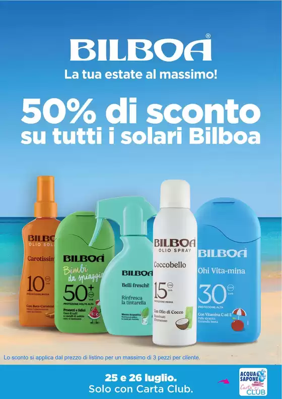 Volantino Acqua & Sapone a Castellarano | 50% di sconto | 2026-07-25T00:00:00.000Z - 2026-07-26T00:00:00.000Z