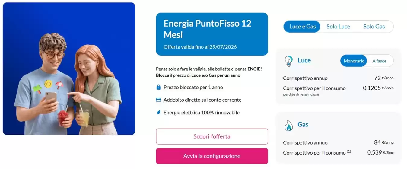 Volantino Engie a Scandicci | Energia PuntoFisso 12 Mesi | 2026-07-23T00:00:00.000Z - 2026-07-29T00:00:00.000Z