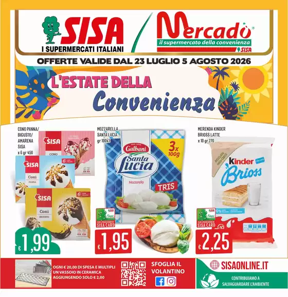 Volantino IperSisa | L'estate della convenienza | 2026-07-23T00:00:00.000Z - 2026-08-05T00:00:00.000Z