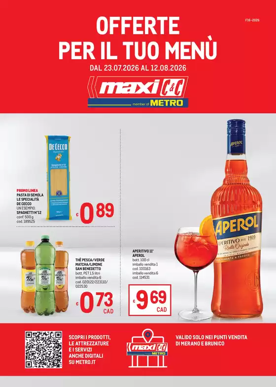 Volantino Metro | Offerte per il tuo menù - MAXI | 2026-07-23T00:00:00.000Z - 2026-08-26T00:00:00.000Z