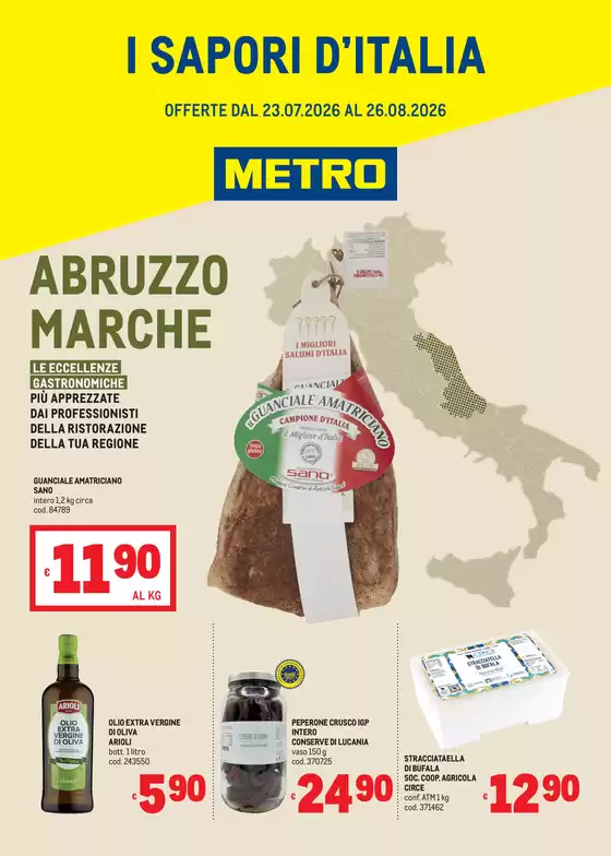 Volantino Metro | Sapori dItalia - ABRUZZO MARCHE | 2026-07-23T00:00:00.000Z - 2026-08-26T00:00:00.000Z