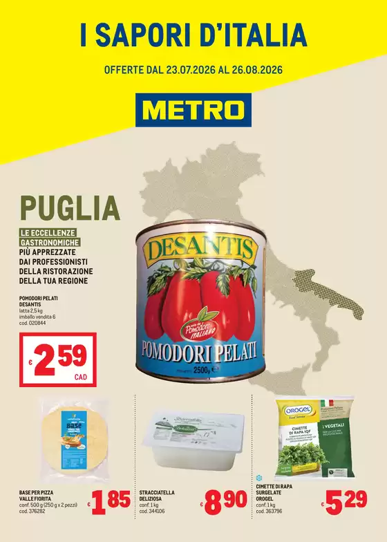 Volantino Metro | Sapori dItalia - PUGLIA | 2026-07-23T00:00:00.000Z - 2026-08-26T00:00:00.000Z