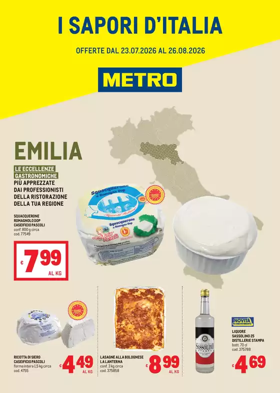 Volantino Metro | Sapori dItalia - EMILIA | 2026-07-23T00:00:00.000Z - 2026-08-26T00:00:00.000Z