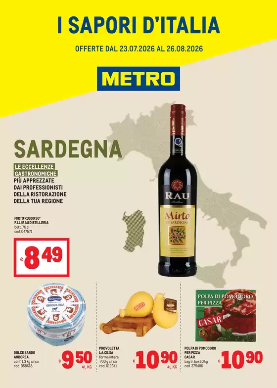 Volantino Metro | Sapori dItalia - SARDEGNA | 2026-07-23T00:00:00.000Z - 2026-08-26T00:00:00.000Z