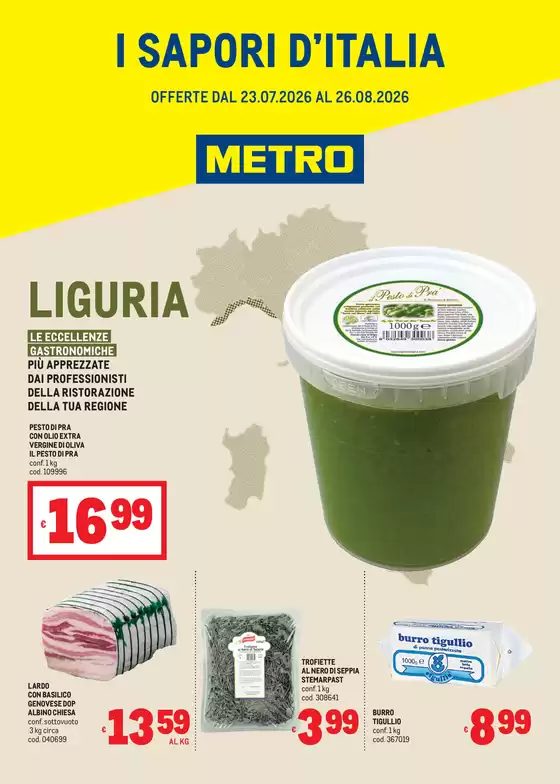 Volantino Metro | Sapori dItalia - LIGURIA | 2026-07-23T00:00:00.000Z - 2026-08-26T00:00:00.000Z