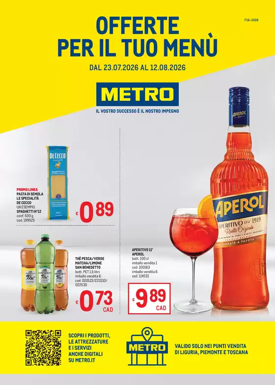 Volantino Metro | Offerte per il tuo menù - AREA 2 | 2026-07-23T00:00:00.000Z - 2026-08-12T00:00:00.000Z