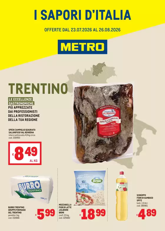 Volantino Metro | Sapori dItalia - TRENTINO | 2026-07-23T00:00:00.000Z - 2026-08-26T00:00:00.000Z