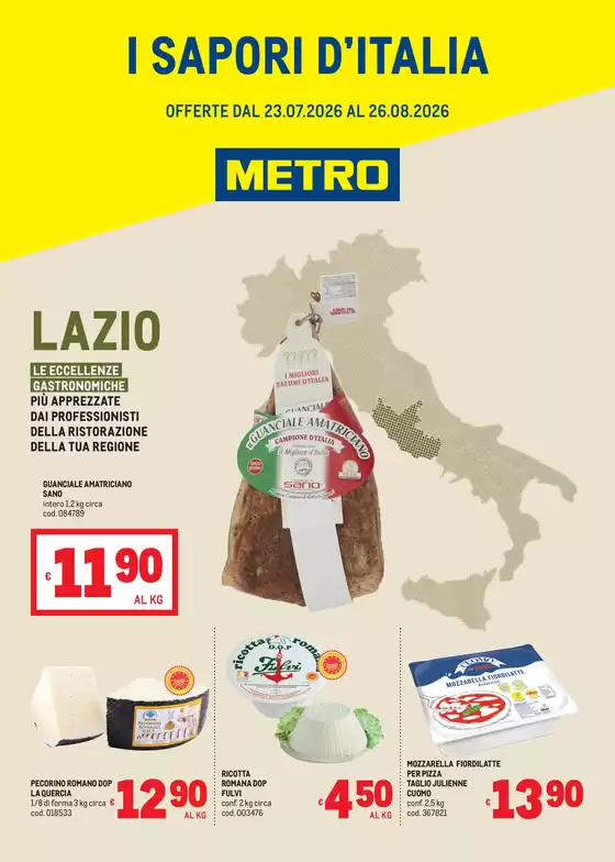 Volantino Metro | Sapori dItalia - LAZIO | 2026-07-23T00:00:00.000Z - 2026-08-26T00:00:00.000Z