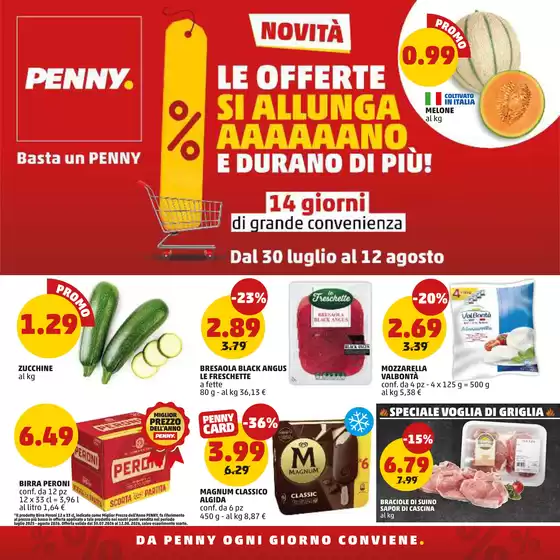 Volantino PENNY a Mestre | 14 giorni di grande convenienza dal 30/07 al 12/08 | 2026-07-30T00:00:00.000Z - 2026-08-12T00:00:00.000Z