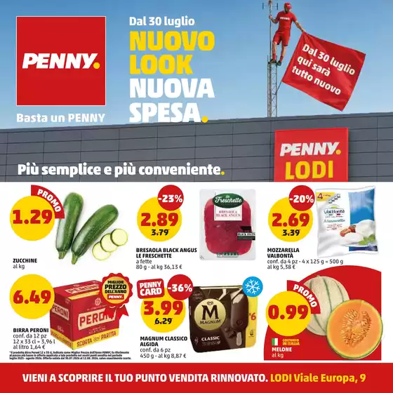 Volantino PENNY a Mestre | Nuovo look nuova spesa | 2026-07-30T00:00:00.000Z - 2026-08-12T00:00:00.000Z