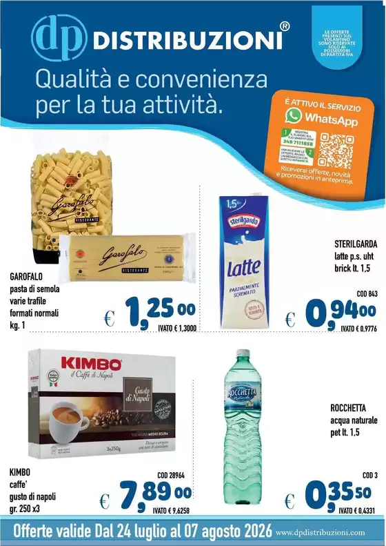 Volantino Del Prete Alimentari | Offerte valide dal 24 luglio al 7 agosto 2026 | 2026-07-24T00:00:00.000Z - 2026-08-07T00:00:00.000Z