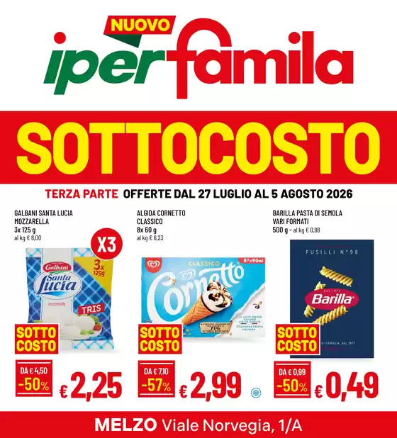 Volantino Iperfamila | SOTTOCOSTO | 2026-07-27T00:00:00.000Z - 2026-08-05T00:00:00.000Z