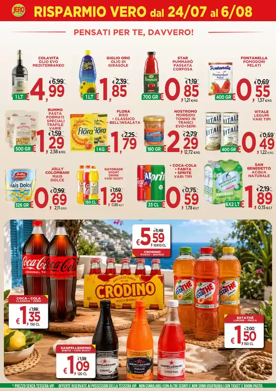 Volantino Jero Market | RISPARMIO VERO dal 24/07 al 6/08 | 2026-07-24T00:00:00.000Z - 2026-08-06T00:00:00.000Z