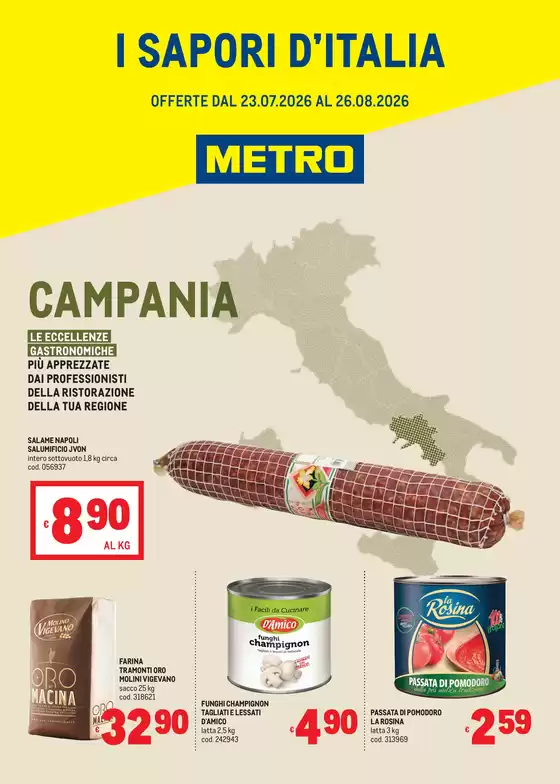 Volantino Metro | Sapori dItalia - CAMPANIA | 2026-07-24T00:00:00.000Z - 2026-08-26T00:00:00.000Z