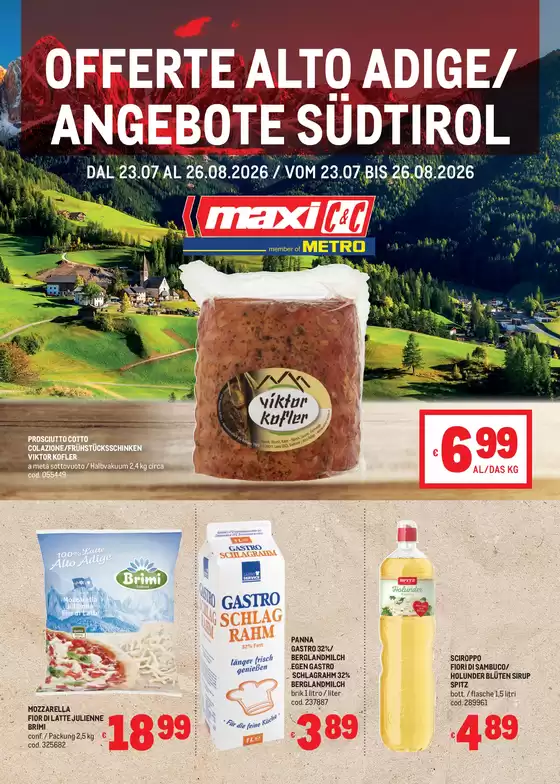 Volantino Metro | Offerte Alto Adige | 2026-07-24T00:00:00.000Z - 2026-08-26T00:00:00.000Z