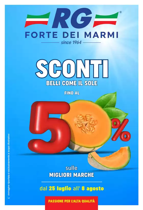 Volantino RG Supermarket a Valle di Maddaloni | Sconti belli come il sole | 2026-07-25T00:00:00.000Z - 2026-08-08T00:00:00.000Z