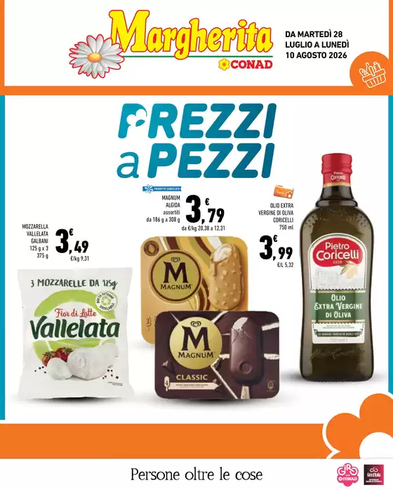 Volantino Margherita Conad | Prezzi a pezzi | 2026-07-28T00:00:00.000Z - 2026-08-10T00:00:00.000Z