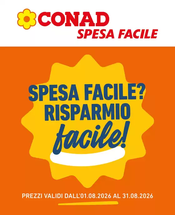 Volantino Spesa Facile | Spesa Facile? Risparmio Facile | 2026-08-01T00:00:00.000Z - 2026-08-31T00:00:00.000Z