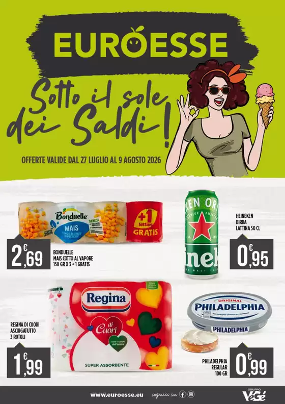 Volantino Euroesse | Sotto il sole dei saldi! | 2026-07-27T00:00:00.000Z - 2026-08-09T00:00:00.000Z