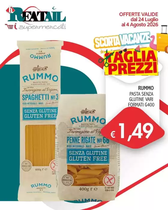 Volantino Reatail Supermercati | Taglia prezzi | 2026-07-24T00:00:00.000Z - 2026-08-04T00:00:00.000Z