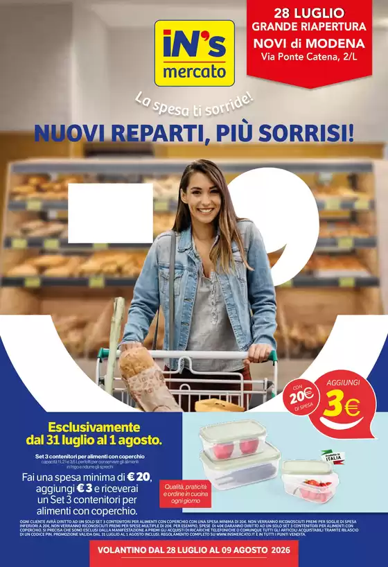 Volantino IN'S | Nuovi reparti, piu sorrisi! | 2026-07-28T00:00:00.000Z - 2026-08-09T00:00:00.000Z