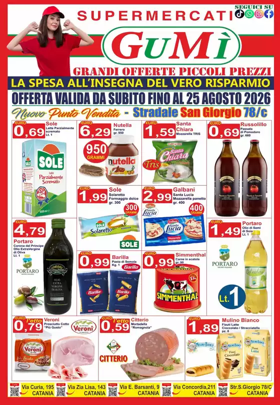 Volantino GuMì Supermercati | Offerta valida da subito fino al 25 agosto 2026 | 2026-07-27T00:00:00.000Z - 2026-08-25T00:00:00.000Z