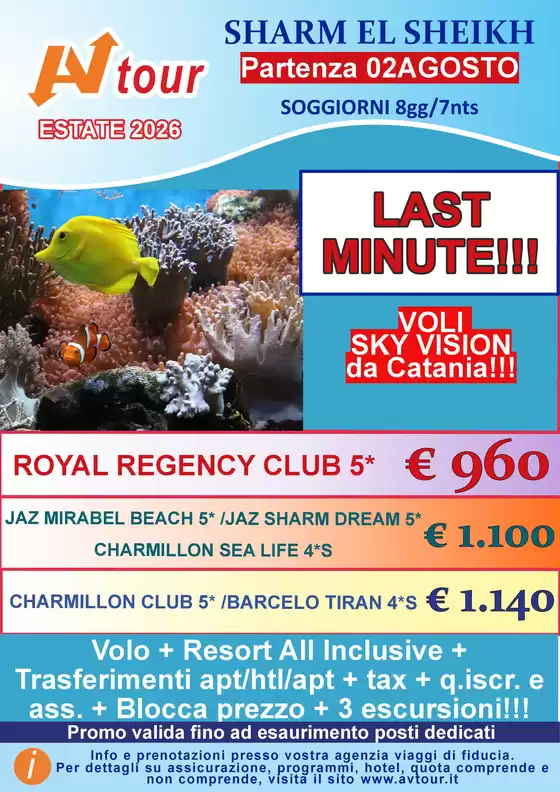 Volantino Av Tour a Castiglione di Sicilia | LAST MINUTE SHARM PARTENZA 02 agosto | 2026-08-02T00:00:00.000Z - 2026-08-02T00:00:00.000Z