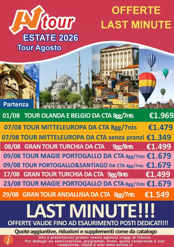 Volantino Av Tour a Castiglione di Sicilia | LAST MINUTE | 2026-08-01T00:00:00.000Z - 2026-08-29T00:00:00.000Z