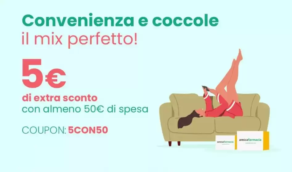 Volantino Amicafarmacia a Salaparuta | Convenienza e coccole | 2026-07-27T00:00:00.000Z - 2026-08-09T00:00:00.000Z