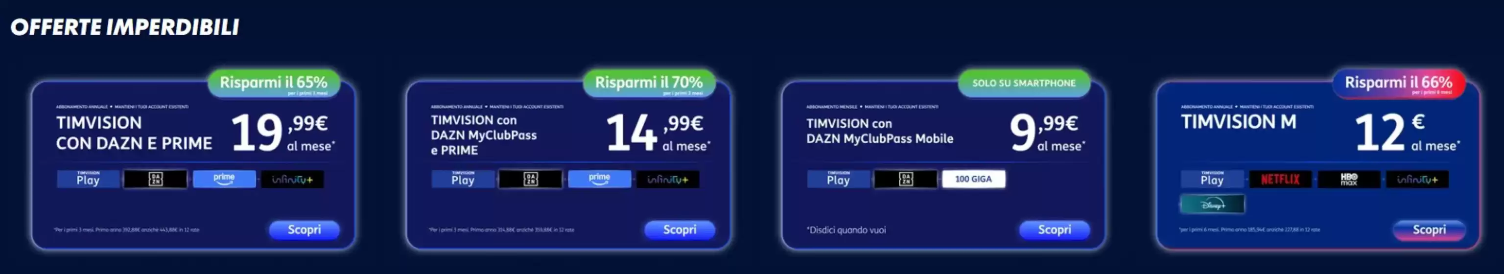 Volantino TIMvision a Granarolo dell'Emilia | Offerte imperdibili | 2026-07-27T00:00:00.000Z - 2026-09-09T00:00:00.000Z