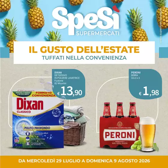 Volantino SpeSì | Il gusto dell'estate | 2026-07-29T00:00:00.000Z - 2026-08-09T00:00:00.000Z
