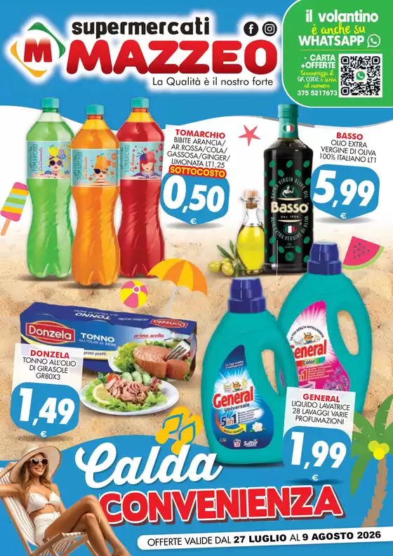 Volantino Mazzeo Supermercati | Calda convenienza | 2026-07-27T00:00:00.000Z - 2026-08-09T00:00:00.000Z