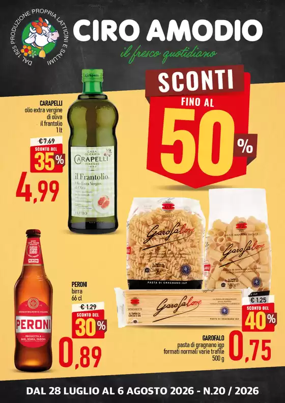Volantino Ciro Amodio | Sconti fino al 50% | 2026-07-28T00:00:00.000Z - 2026-08-06T00:00:00.000Z