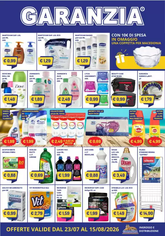 Volantino Gruppo Garanzia | Offerte valide dal 23/07 al 15/08/2026 | 2026-07-27T00:00:00.000Z - 2026-08-15T00:00:00.000Z