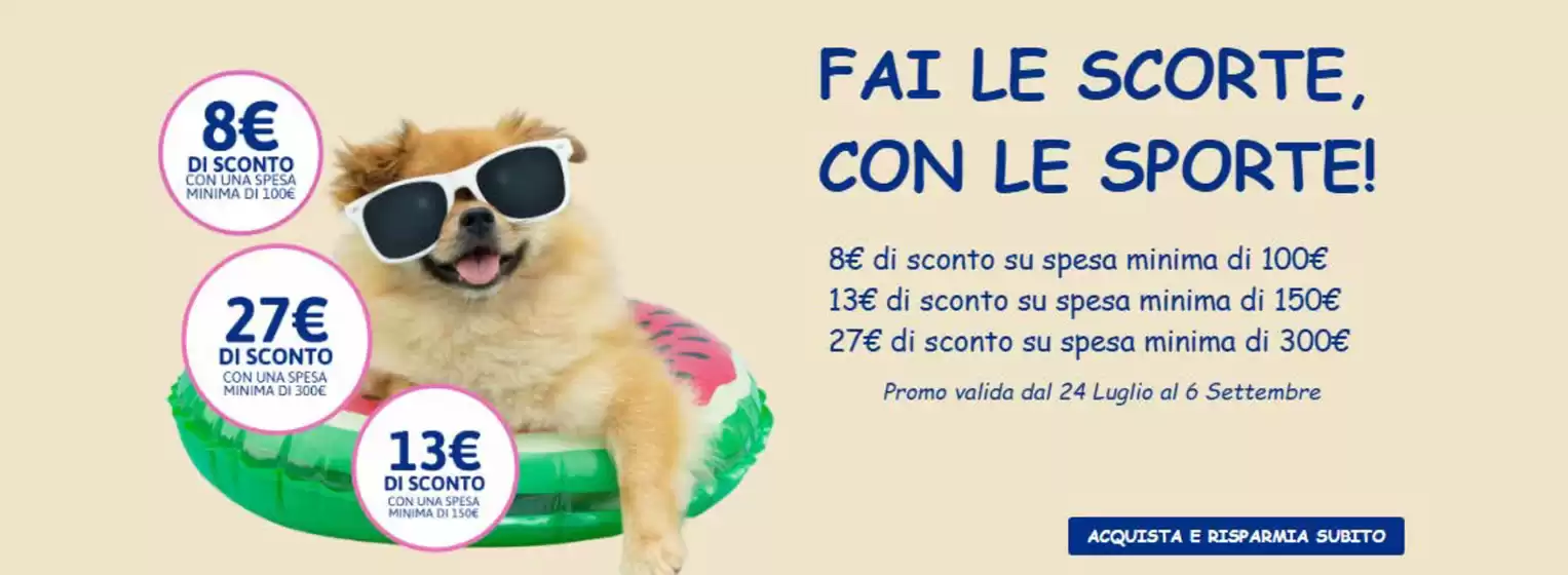 Volantino L'Ora degli Animali a Taurano | Fai le scorte, con le sporte! | 2026-07-27T00:00:00.000Z - 2026-09-06T00:00:00.000Z