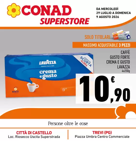 Volantino Conad Superstore | Extra Convenienza | 2026-07-29T00:00:00.000Z - 2026-08-09T00:00:00.000Z