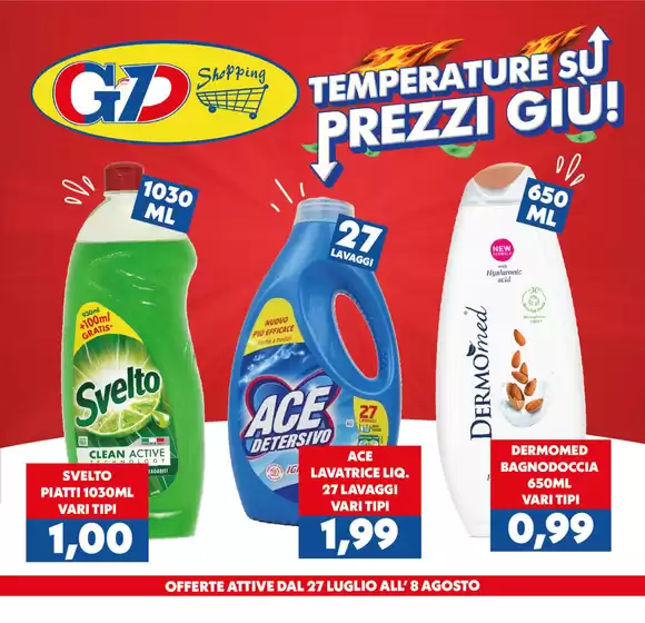 Volantino GeD SHOPPING | Temperature su prezzi giu! | 2026-07-27T00:00:00.000Z - 2026-08-08T00:00:00.000Z