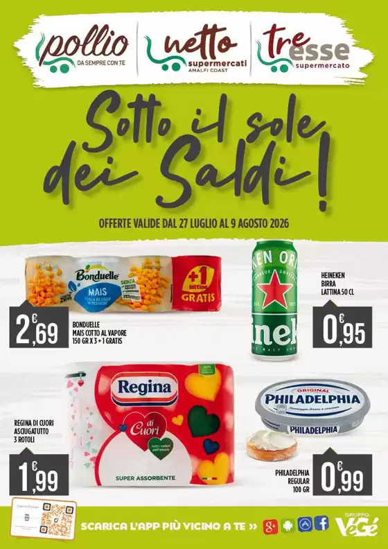 Volantino Netto Supermercati | Sotto il sole dei Saldi! | 2026-07-27T00:00:00.000Z - 2026-08-09T00:00:00.000Z