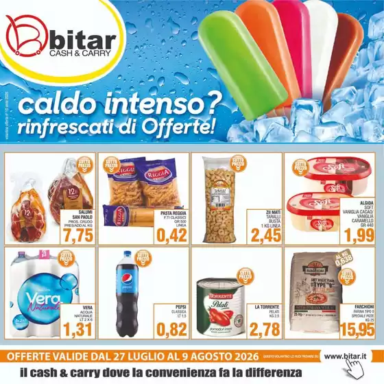 Volantino Bitar | Offerte valide dal 27 luglio al 9 agosto 2026 | 2026-07-27T00:00:00.000Z - 2026-08-09T00:00:00.000Z