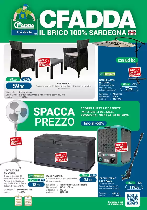 Volantino CFadda | Spacca Prezzo | 2026-07-30T00:00:00.000Z - 2026-08-30T00:00:00.000Z