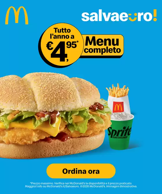 Volantino McDonald's a Gambara | Double Chicken BBQ® Menu | 2026-08-03T00:00:00.000Z - 2026-08-09T00:00:00.000Z
