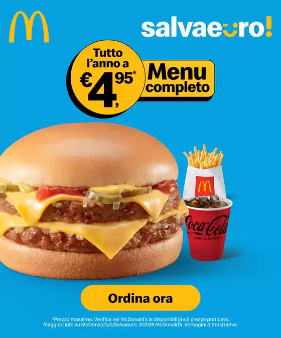 Volantino McDonald's a Gambara | Double Cheeseburger® Menu | 2026-08-03T00:00:00.000Z - 2026-08-09T00:00:00.000Z