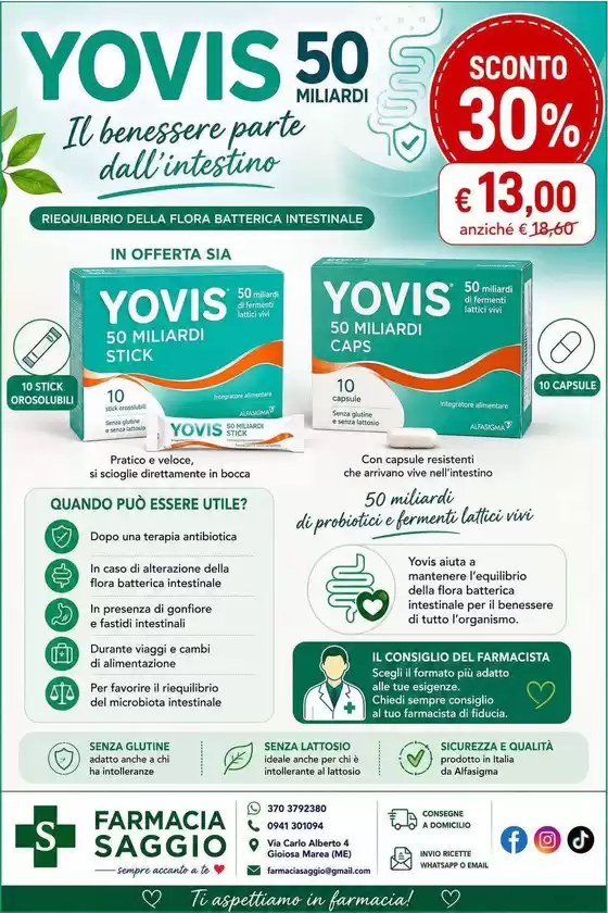 Volantino Farmacia Saggio | Sconto 30% | 2026-07-28T00:00:00.000Z - 2026-08-02T00:00:00.000Z