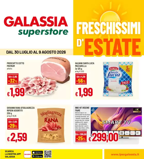 Volantino Galassia | Freschissimi d'estate | 2026-07-30T00:00:00.000Z - 2026-08-09T00:00:00.000Z