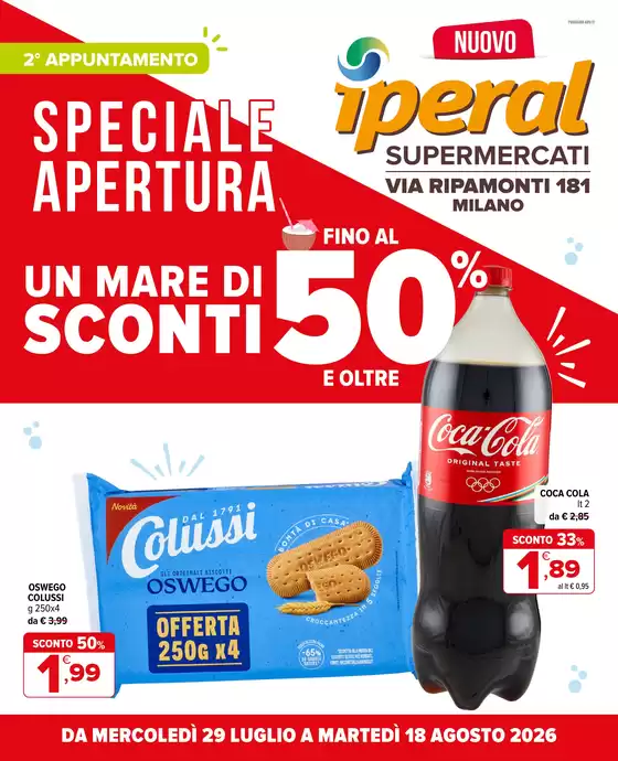 Volantino Iperal | Speciale apertura | 2026-07-29T00:00:00.000Z - 2026-08-18T00:00:00.000Z