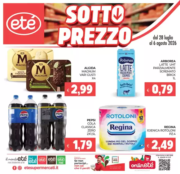 Volantino Etè | Sottoprezzo | 2026-07-28T00:00:00.000Z - 2026-08-06T00:00:00.000Z
