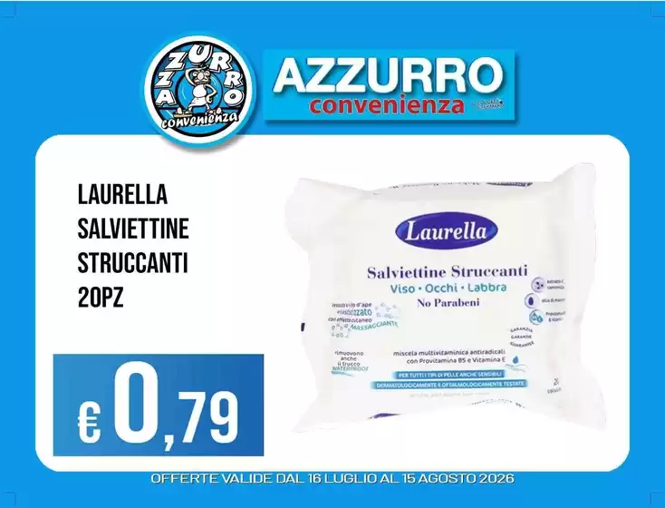 Volantino Azzurro Convenienza | Offerte valide dal 18 luglio al 15 agosto 2026 | 2026-07-16T00:00:00.000Z - 2026-08-15T00:00:00.000Z